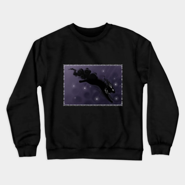 cosmic rabbit Crewneck Sweatshirt by BlazerbunnyWDM